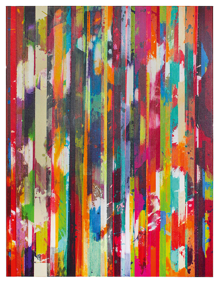 Ruri Matsumoto: Broken Line removed colors soft light magenta, 2025